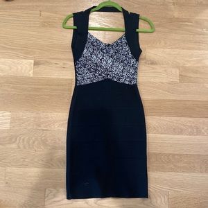 Black Herve Leger bodycon size m but runs small